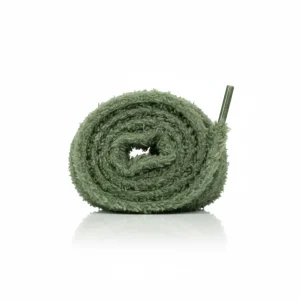 Lacet Vert Foncé Pelucheux 7mm - Vue 2 - Lacet