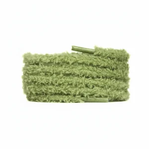 Lacet Vert Pelucheux 7mm pour Sneakers - Vue 1 - Lacet